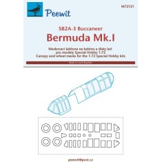 1/72 Buccaneer/Bermuda Canopy Masks for Special Hobby kits