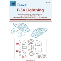 1/72 F-5A Lightning Canopy Masks for RS kits