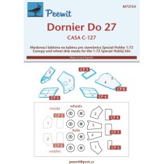 1/72 Dornier Do 27 Canopy Masks for Special Hobby kits