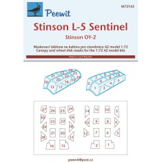 1/72 Stinson L-5 Sentinel Canopy Masks for AZ model