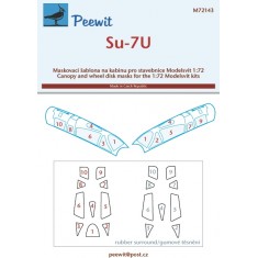1/72 Su-7U Canopy Masks for Modelsvit kits