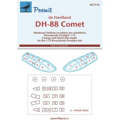 1/72 DH-88 Comet Canopy Masks for Kovozavody Prostejov kits