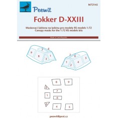 1/72 Fokker D-XXIII Canopy Masks for RS kits