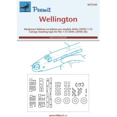 1/72 Wellington Canopy Masks for Airfix 2018 kits