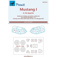 1/72 Mustang I/Apache Canopy Masks for Brengun kits
