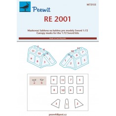 1/72 Regianne Re 2001 Canopy Masks for Sword kits