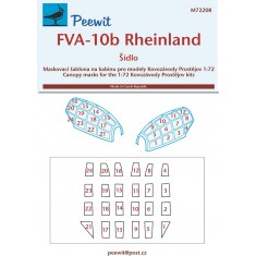 1/72 FVA-10b Rheinland Canopy Masks for Kovozavody Prostejov kits