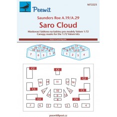 1/72 Saro Cloud Canopy Masks for Valom kits