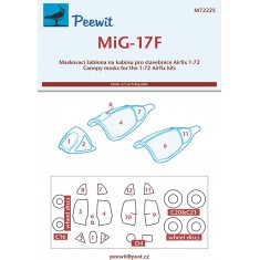 1/72 MiG-17F Canopy Masks for Airfix kits