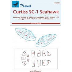1/72 Curtiss SC-1 Seahawk Canopy Masks for Smer/Antares kits