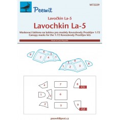 1/72 LavoCkin La-5 Canopy Masks for Kovozavody Prostejov kits