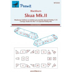 1/72 Blackburn Skua Mk.II Canopy Masks for Special Hobby kits