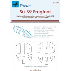 1/72 Su-39 Frogfoot Canopy Masks for Zvezda kits
