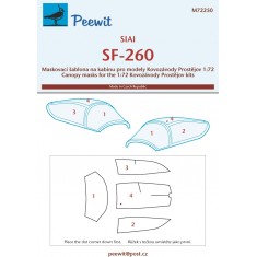 1/72 SF-260 Canopy Masks for Kovozavody Prostejov kits