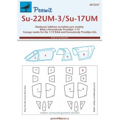1/72 Su-22UM-3 / Su-17UM-3 Canopy Masks for Bilek/Kovozavody Prostejov kits
