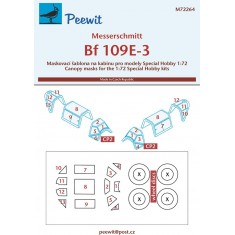 1/72 Bf-109E-3 Canopy Masks for Special Hobby kits