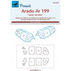 1/72 Arado Ar 199 ''early version'' Canopy Masks for RS kits