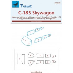 1/72 Cessna C-185 Canopy Masks for Kovozavody Prostejov kits