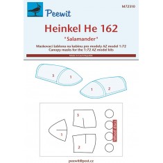 1/72 Heinkel He 162 Canopy Masks for AZ model