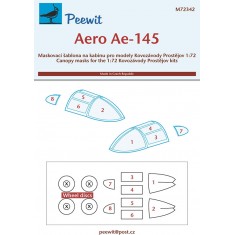 1/72 Aero Ae-145 Canopy Masks for Kovozavody Prostejov kits