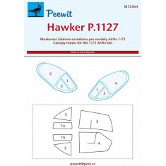 1/72 Hawker P.1127 Canopy Masks for Airfix kits