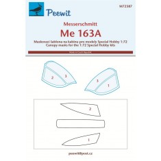 1/72 Messerschmitt Me 163A Komet Canopy Masks for Special Hobby Kit
