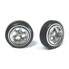 1/24 Chrome Sovereign's Rims/Tyres (4pcs)
