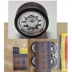 1/24 Magnums 19" Rims w/Tyres Chrome (4pcs)