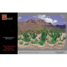 1/48 Cactuses Set #2 (60 Cactuses, 0.3" to 1.25" Tall)