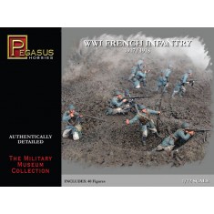 1/72 WWI French Infantry 1917-1918 (40 Figures)
