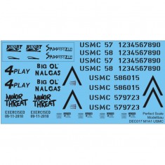 Decals for 1/35 USMC M1 Names Part.1