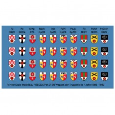Decals for 1/35 Btl Wappen PzBrig 21 1980-1990