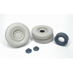 1/16 Sd.Kfz. 251 Front Wheels with Spare Wheel and Rim (Weighted) Type 3