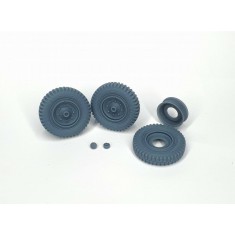 1/35 Sd.Kfz. 251 Front Wheels with Spare Wheel and Rim (Weighted) Type 1