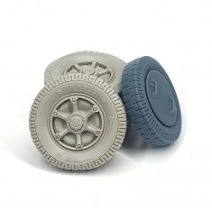 1/35 Camionetta AS 42 Sahariana Road Wheels (Weighted) Type 3