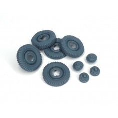 1/35 VW Kubelwagen Road Wheels (Weighted) Type 1