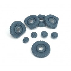 1/35 VW Kubelwagen Flat Tyres Type 2