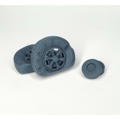 1/35 Lancia 3Ro Front Flat Tyres Type 2