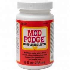 Mod Podge Gloss #CS11201 (8oz/236ml) - Waterbase Sealer, Glue & Finish
