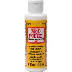 Mod Podge Matte #CS11305 (4oz/118ml) - Waterbase Sealer, Glue & Finish