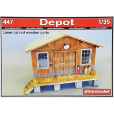 1/35 Depot (Laser Carved Wooden Parts+Resin+PE)