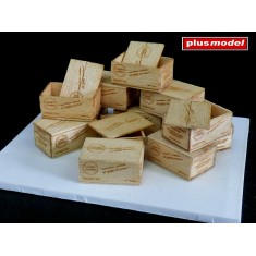 1/35 WWII US Wooden Crates for Cigarettes Type II (Laser Carved Wooden Parts)
