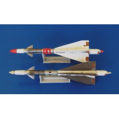 1/48 Russian Missile R-40RD AA-6 Acrid for Mig-25 (2 Sets: Resin parts+PE+Decals)