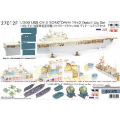 1/200 USS CV-5 Yorktwon 1942 Detail Set for Trumpeter/I Love Kit #03711 (deck blue)