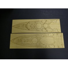 1/350 HMS Prince of Wales Wooden Deck Set & Dry Transfer for Tamiya kit