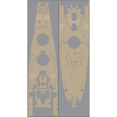 1/350 WWII USS BB-63 Missouri Wooden Deck Set (Natural tone) for Tamiya [Type2] #78029