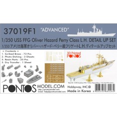1/350 USS FFG Oliver Hazard Perry Class Long Hull "Advanced" Detail set for Academy kit
