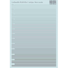 Decals for Non Scale Luftwaffe RLM 65v.1 Strips