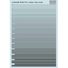 Decals for Non Scale Luftwaffe RLM 74v.1 Strips