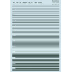 Non-Scale RAF Dark Green Strips Decal
